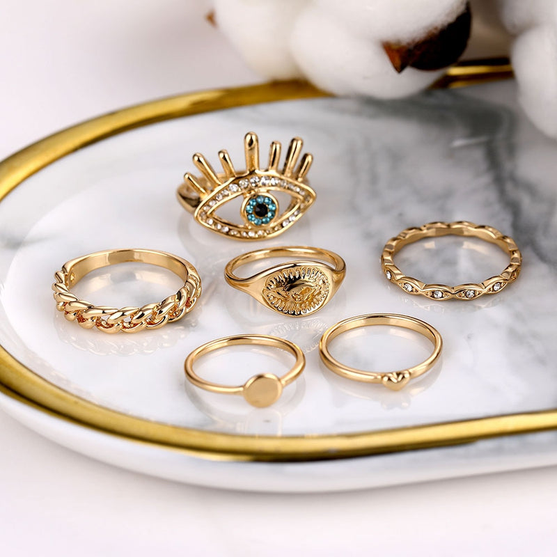 Conjunto de anéis femininos